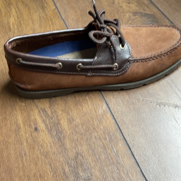 Men’s sherry top sider shoes brown suede material - Picture 3 of 5